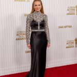 Wearing&nbsp;<strong>Louis Vuitton</strong> (Credit: Getty Images)