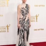 Wearing&nbsp;<strong>Alexander McQueen</strong> (Credit: Getty Images)