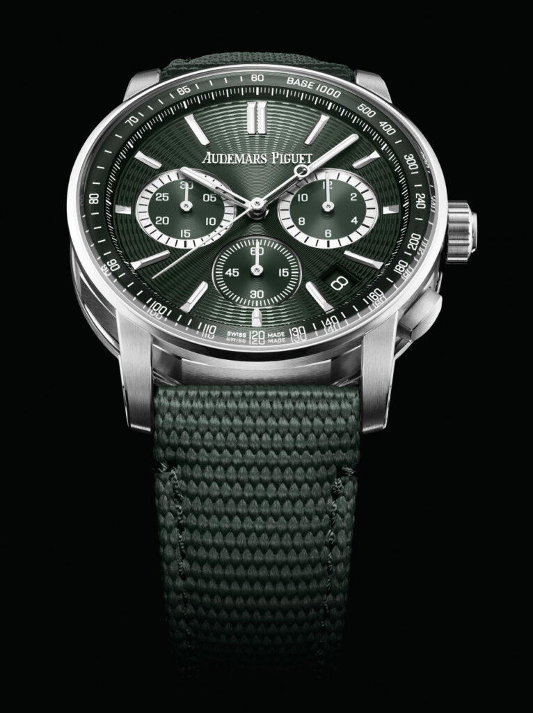 Code 11.59 by Audemars Piguet Selfwinding Chronograph in stainless steel with a Khaki Green dial (Credit: Audemars Piguet)