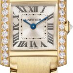 Tank Française small model in yellow gold with diamonds (Credit: Cartier)