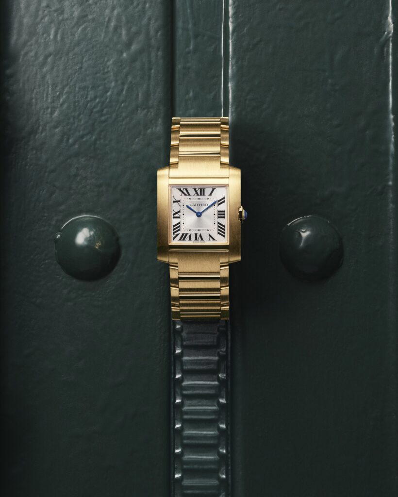 Tank Française in yellow gold (Credit: Cartier)