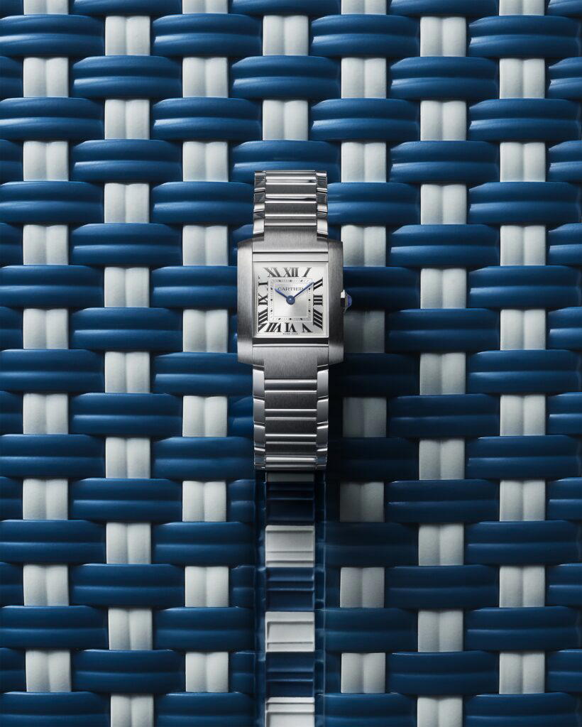 Tank Française in stainless steel (Credit: Cartier)