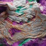 Turkish-American media artist Refik Anadol trained algorithms via machine learning to create the exhibition’s colourful and vibrantly textured digital panels (Credit: Bulgari)