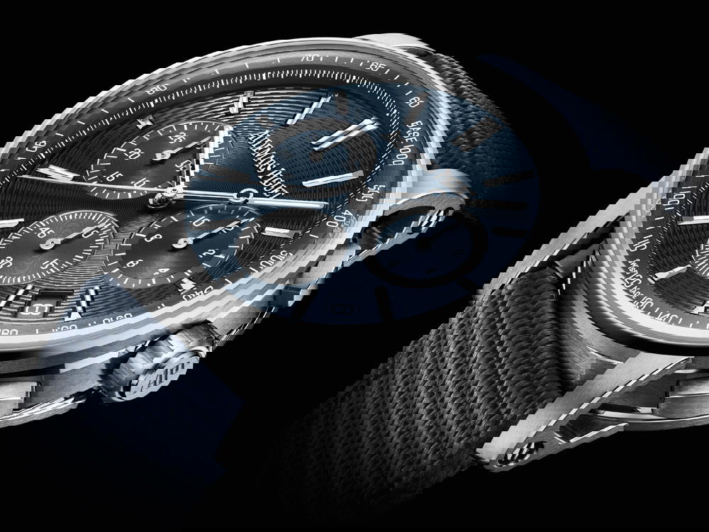 Code 11.59 by Audemars Piguet Selfwinding Chronograph in stainless steel with a Bleu Nuit, Nuage 50 dial (Credit: Audemars Piguet)