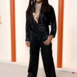 Wearing Saint Laurent (Credit: Getty Images)