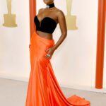 Wearing Vera Wang (Credit: Getty Images)