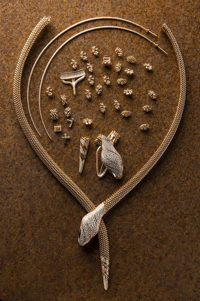 Its modular construction is composed of individual tubular scale-elements artfully joined together (Credit: Bulgari)