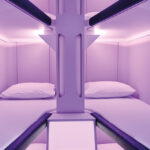 Six sleep pods, called the Skynest, are available for Economy Class travellers (Credit: Air New Zealand)