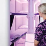 Six sleep pods, called the Skynest, are available for Economy Class travellers (Credit: Air New Zealand)