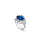 Serpenti Sapphire Embrace ring in white gold with diamonds and sapphires (Credit: Bulgari)