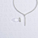 Serpenti Viper necklace and ring in white gold with diamonds (Credit: Bulgari)