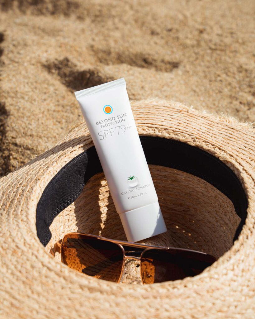 Crystal Tomato's Beyond Sun Protection product