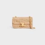 Chain shoulder bag Triomphe in raffia (Credit: Celine)