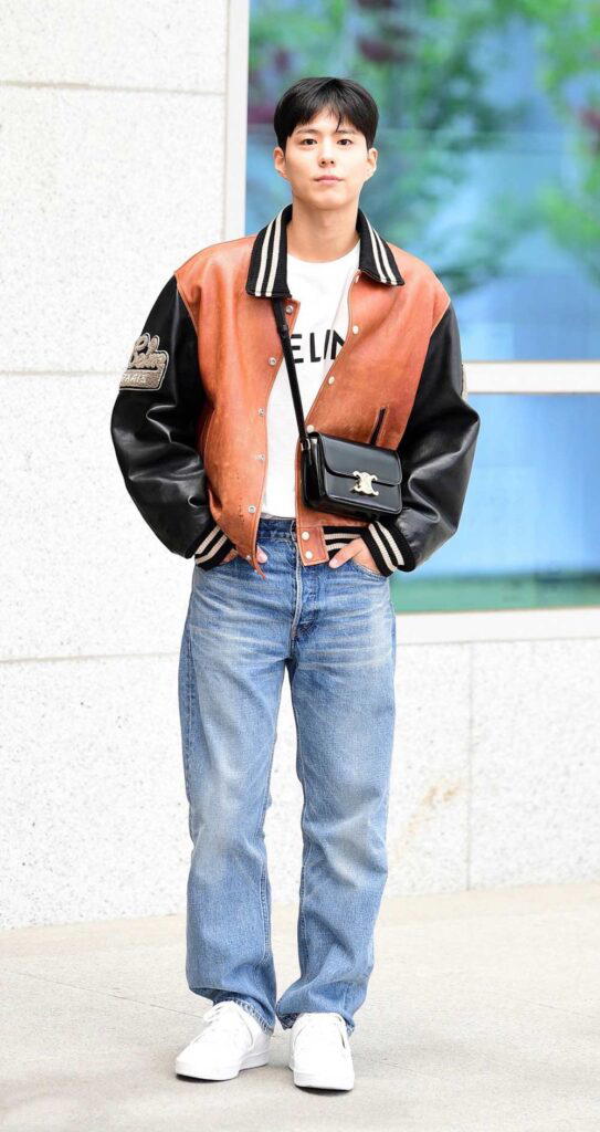 South Korean actor Park Bo Gum with the Classique Triomphe bag in calfskin