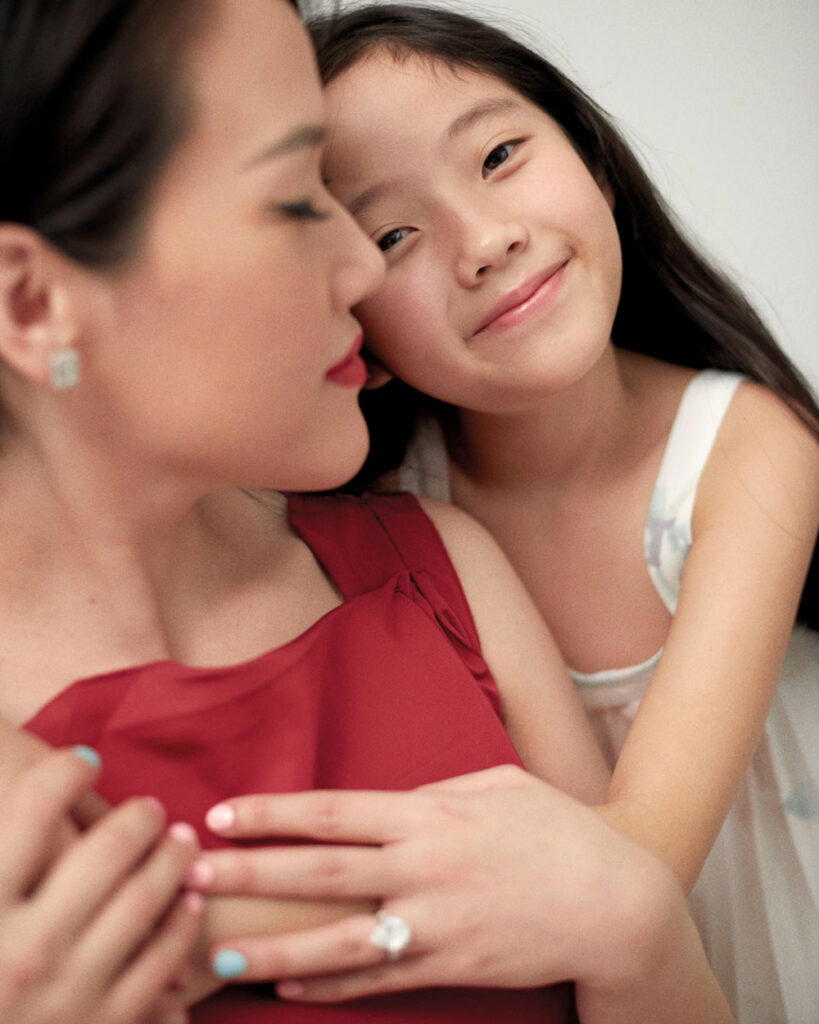 Deborah Widjaja with her daughter Alexandra