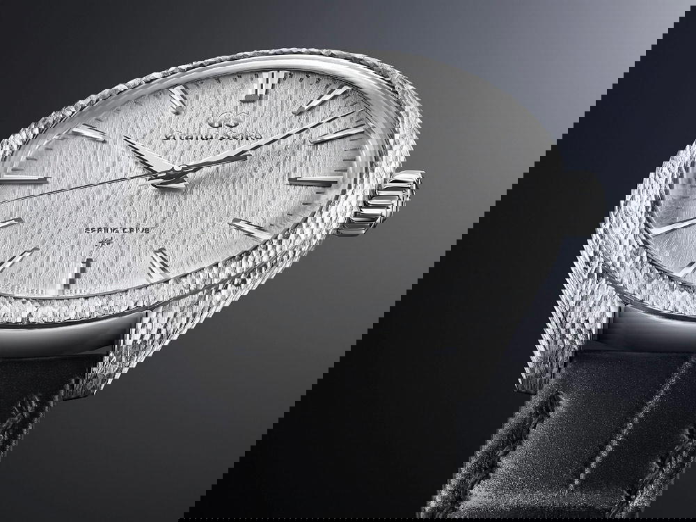 One of its key launches at Watches & Wonders 2023, the Majestic White Birch SBGZ00 boasts a hand-engraved platinum case inspired by white birch trees surrounding its Shinshu Watch Studio while the reverse reveals Grand Seiko’s finely executed manual-winding Spring Drive calibre (Credit: Grand Seiko)