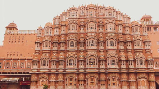The Hawa Mahal palace in the Pink City