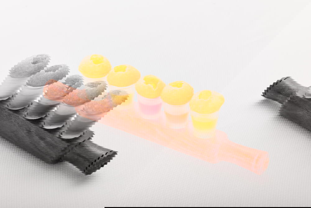 The phuchka quintet served with multi-coloured, differently-flavoured waters is eye-catching and delicious