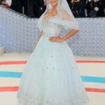 Wearing vintage <strong>Chanel Haute Couture</strong> (Credit: Getty Images)