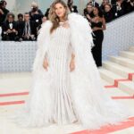 Wearing vintage <strong>Chanel Haute Couture</strong> (Credit: Getty Images)