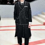 Wearing <strong>Thom Browne</strong> (Credit: Getty Images)