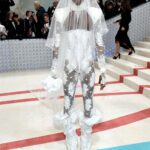 Wearing <strong>Karl Lagerfeld</strong> (Credit: Getty Images)