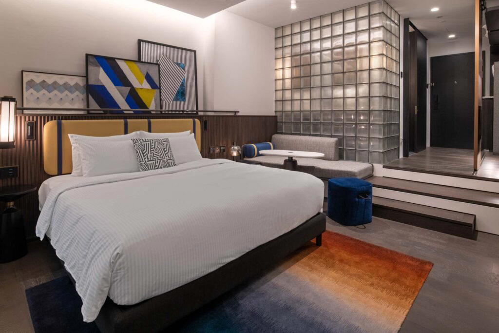 One of the suites at Pullman Orchard