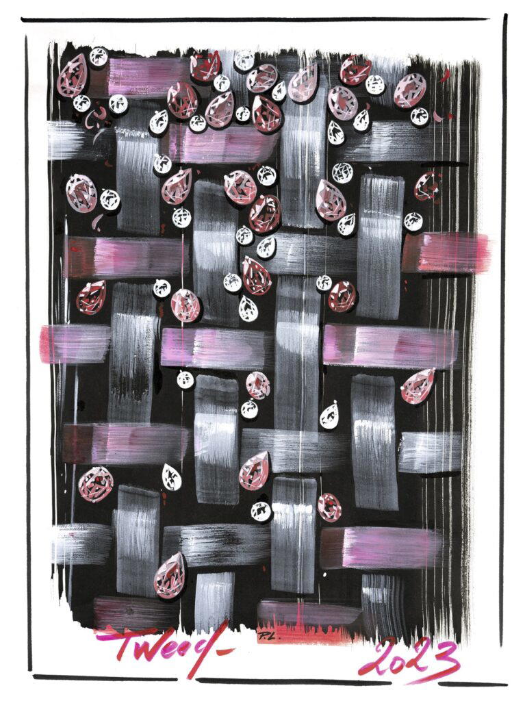 Tweed Camelia sketch by Patrice Leguéreau (Credit: Chanel)