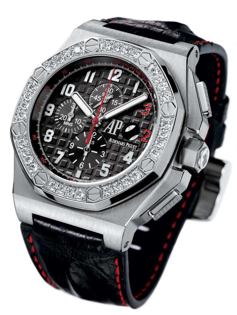 Royal Oak Offshore Shaquille O’Neal in white gold with diamonds (2007) (Credit: Audemars Piguet)