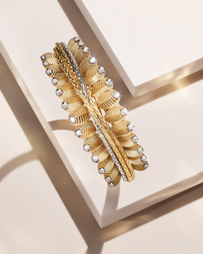 Grain de Café bracelet in yellow and white gold with diamonds (Credit: Cartier)