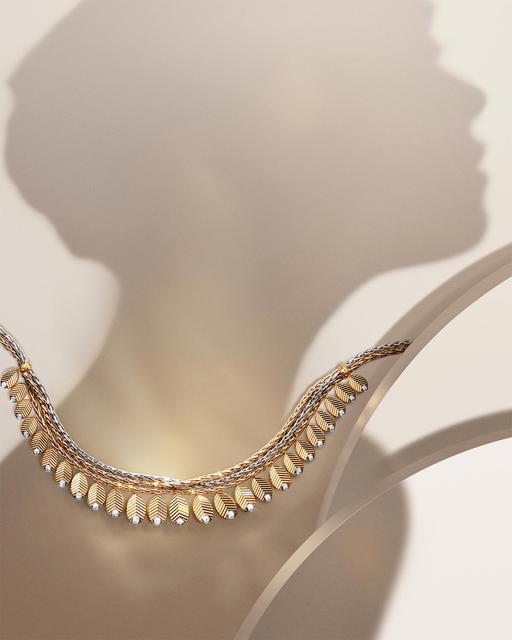 Grain de Café necklace in yellow and white gold with diamonds (Credit: Cartier)