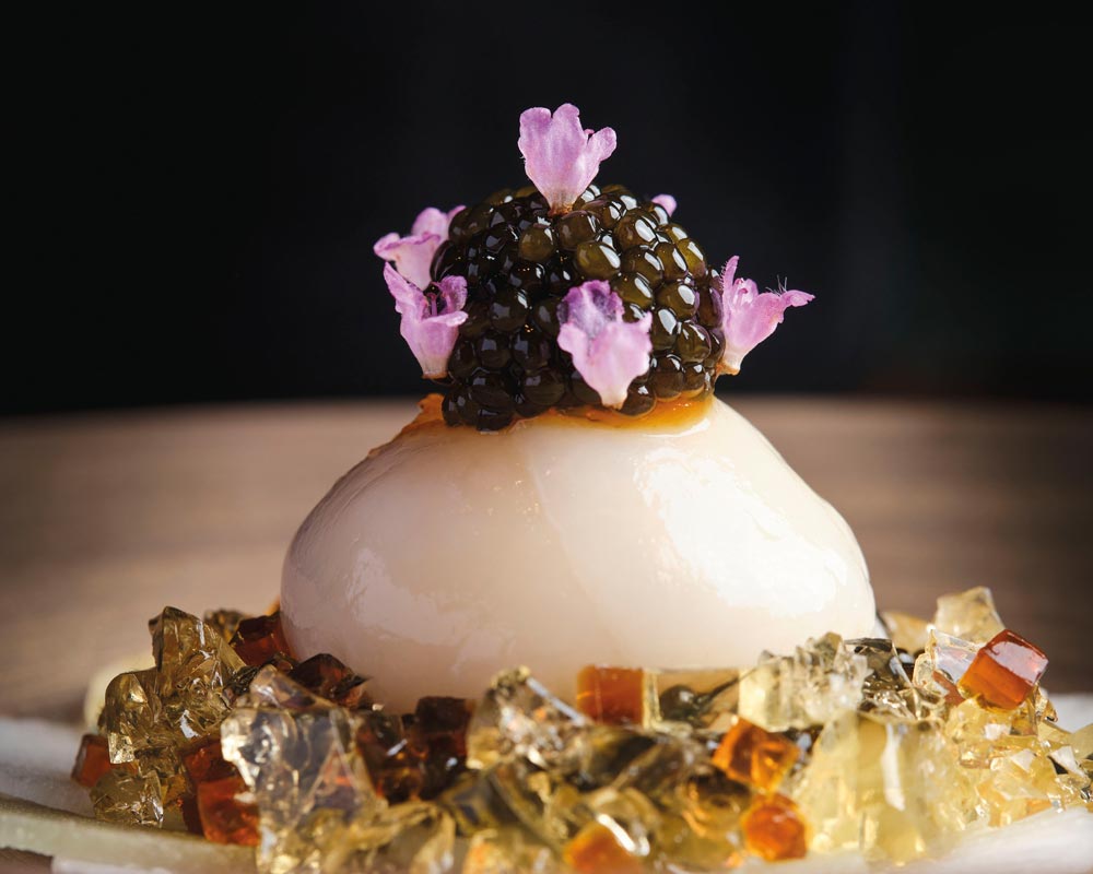 Artifact’s scallop wasabi kaluga