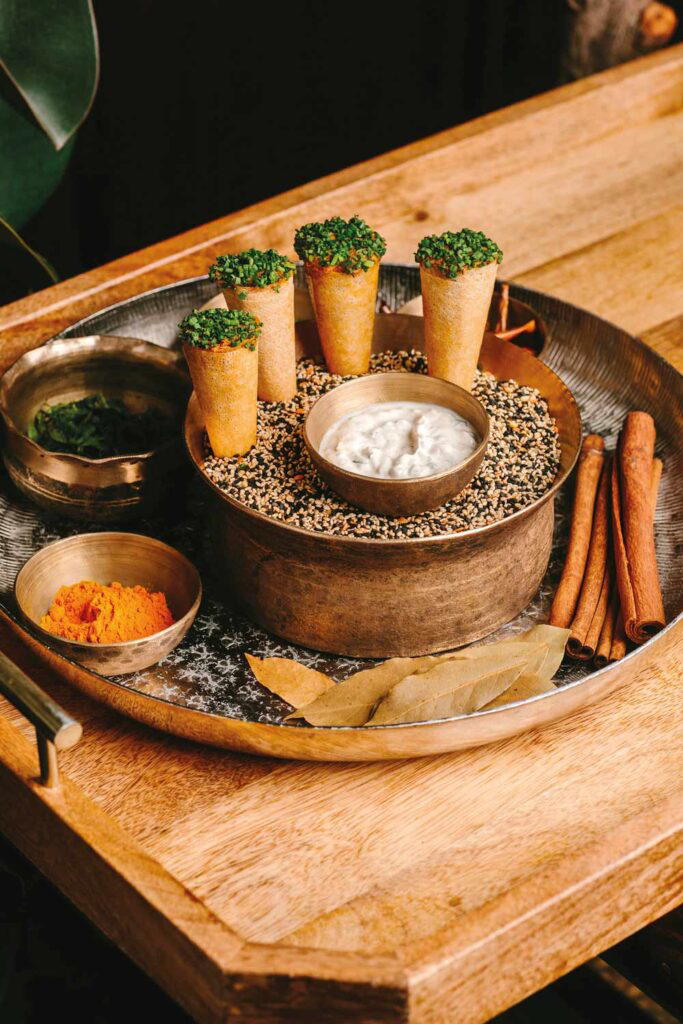 Jackfruit samosa by chef Manav Tuli of Chaat