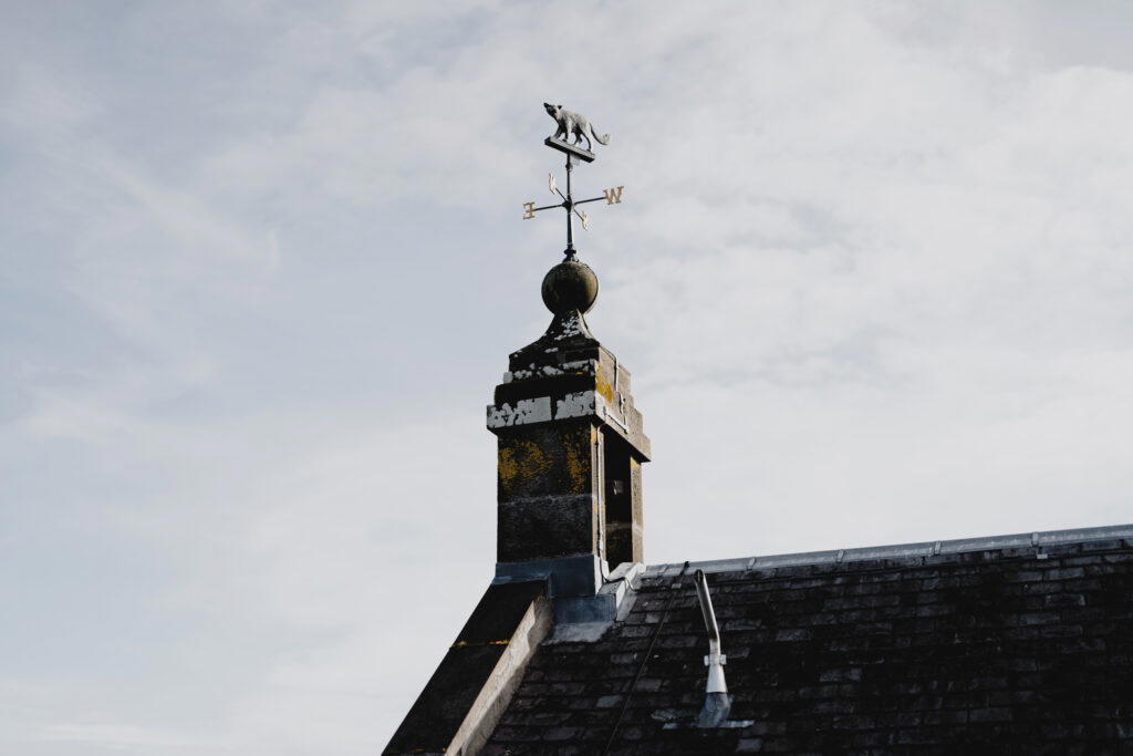 Brora distillery roof