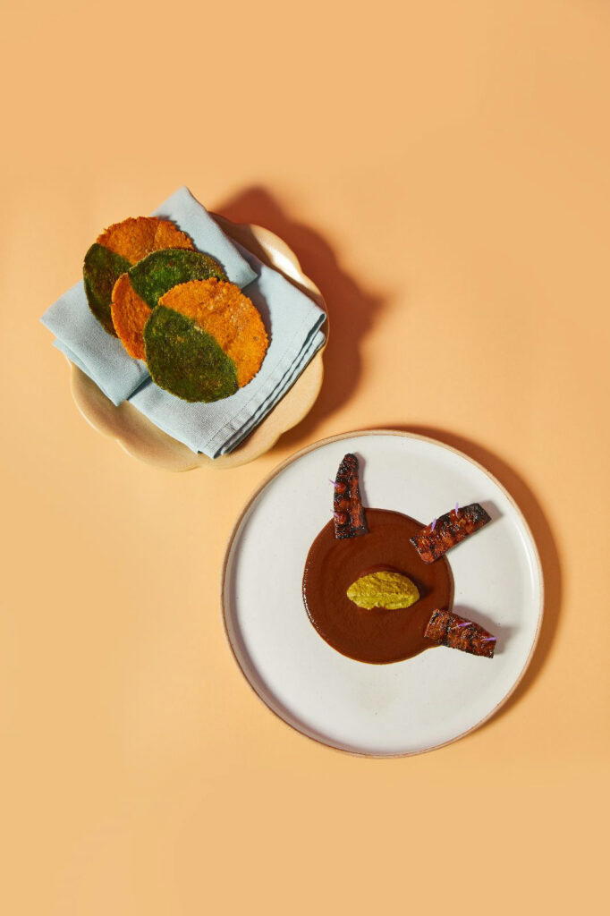 Mole Madre and Pipian with seasonal root vegetables