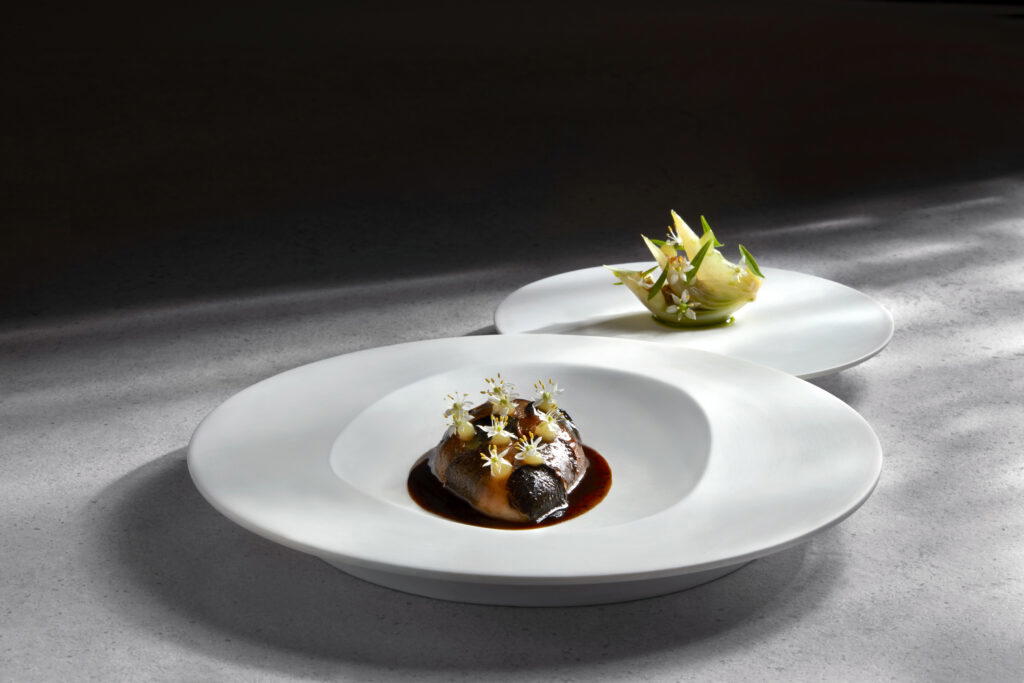 Pigeon with black truffle