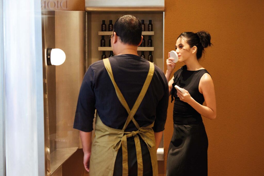 Katerina Lai at Raffles City Aesop