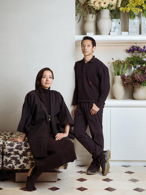 Francoise Ozawa, co-creative director, and founder John Lim of This Humid House