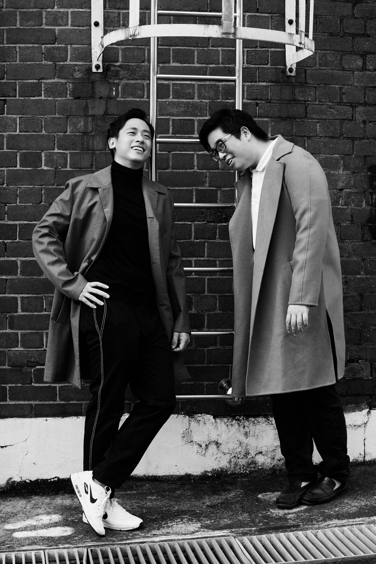 Twin brothers and entrepreneurs Joe (left) and Marcus Wee