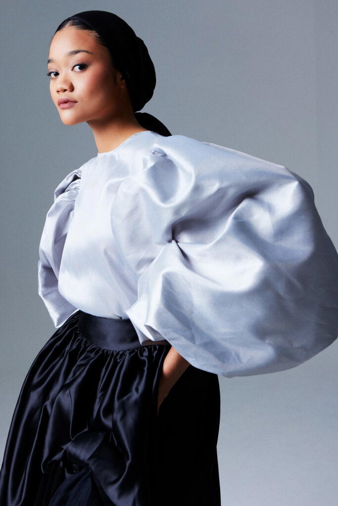 Khairina explores what it means to be Muslim in her fashion designs