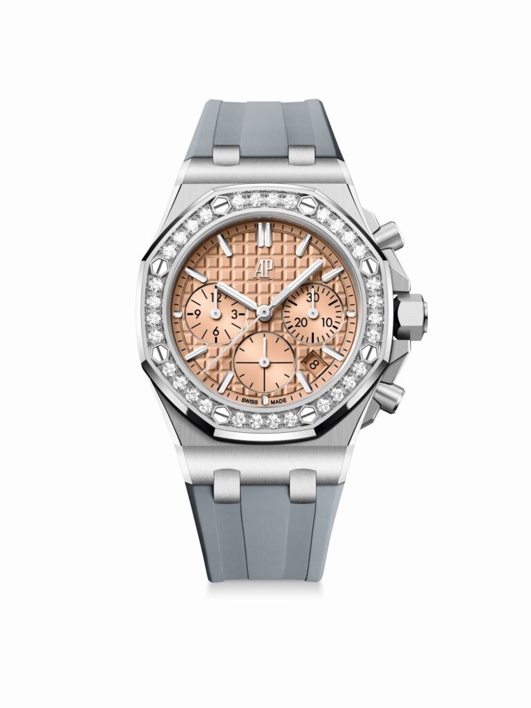 Royal Oak Offshore Selfwinding Chronograph 37mm in stainless steel with diamonds (Credit: Audemars Piguet)