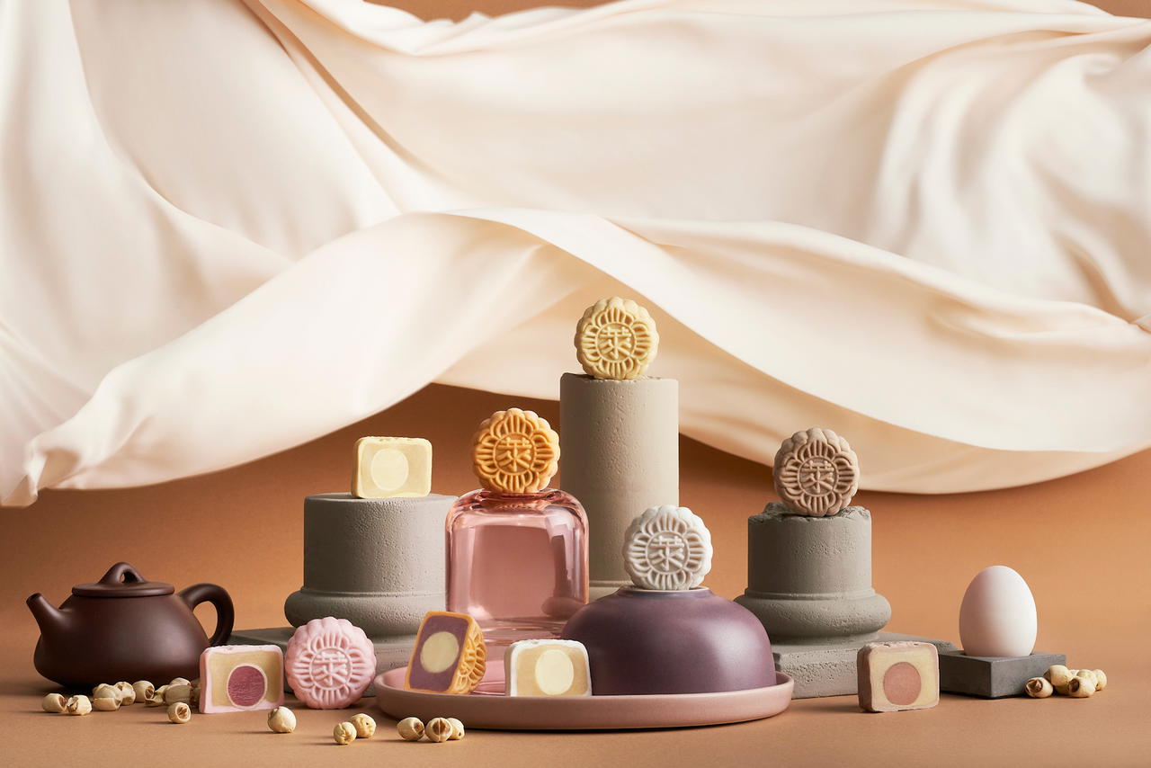 Snow skin mooncakes from Raffles Singapore