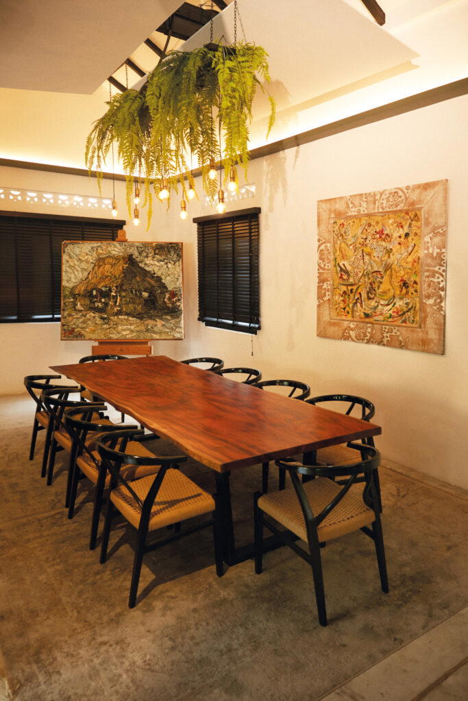 The private dining space can accommodate up to 15 people