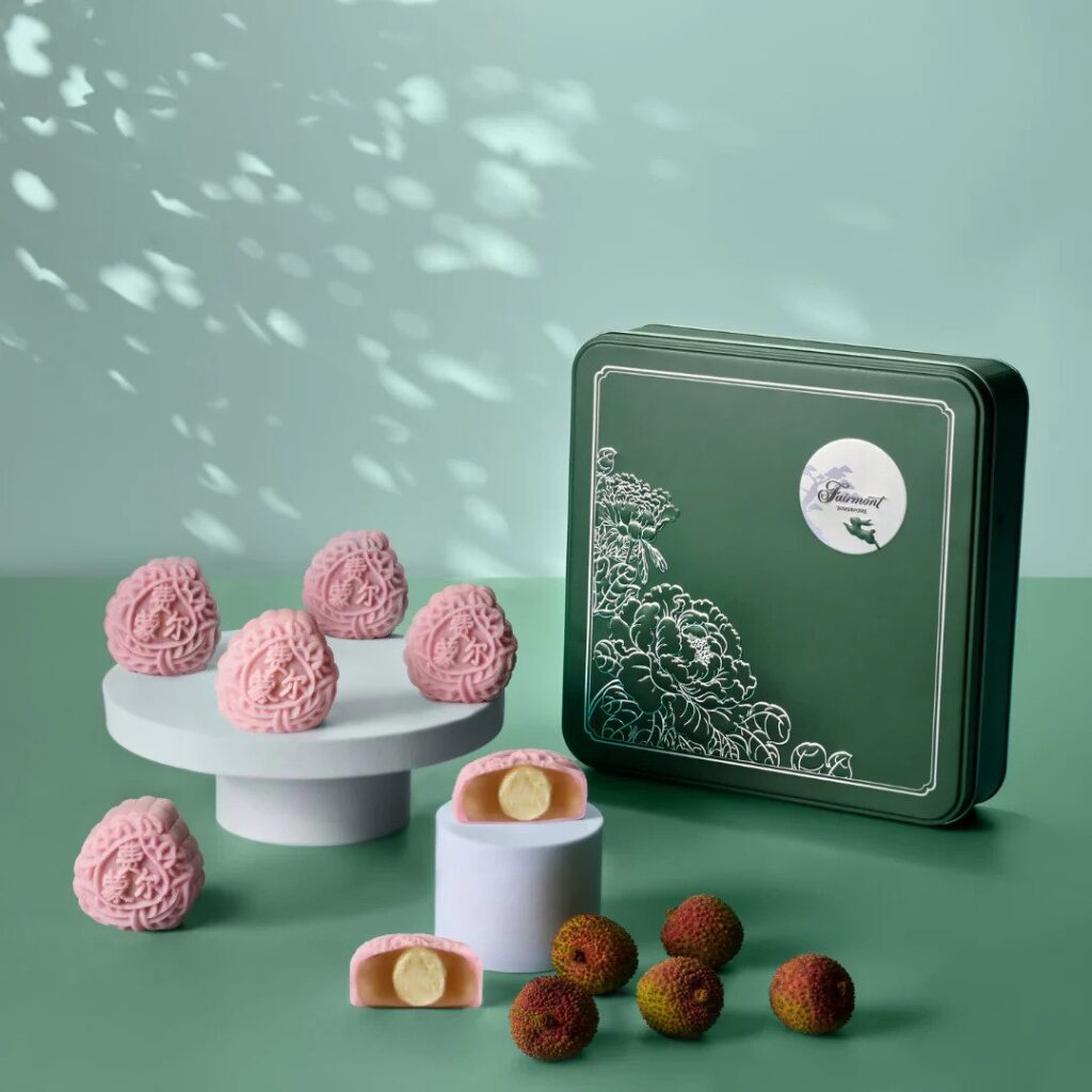 Lychee Martini Snow skin Mooncake from Fairmont Singapore
