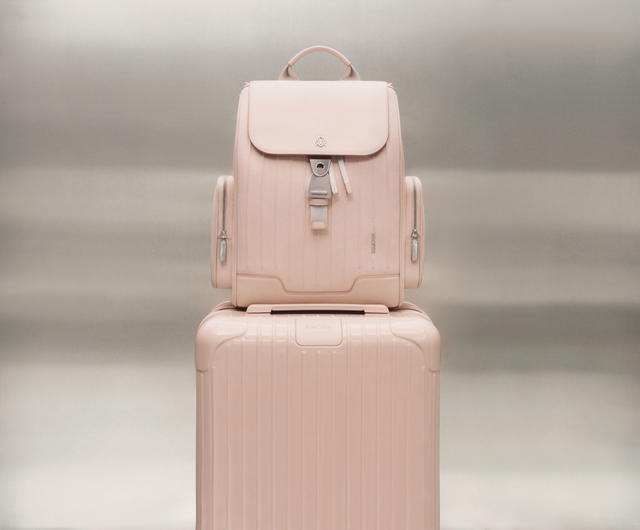 The Nylon Flap Backpack in Petal from the Never Still collection