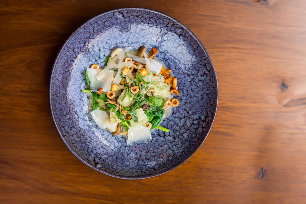 Royan ravioles filled with Comté cheese