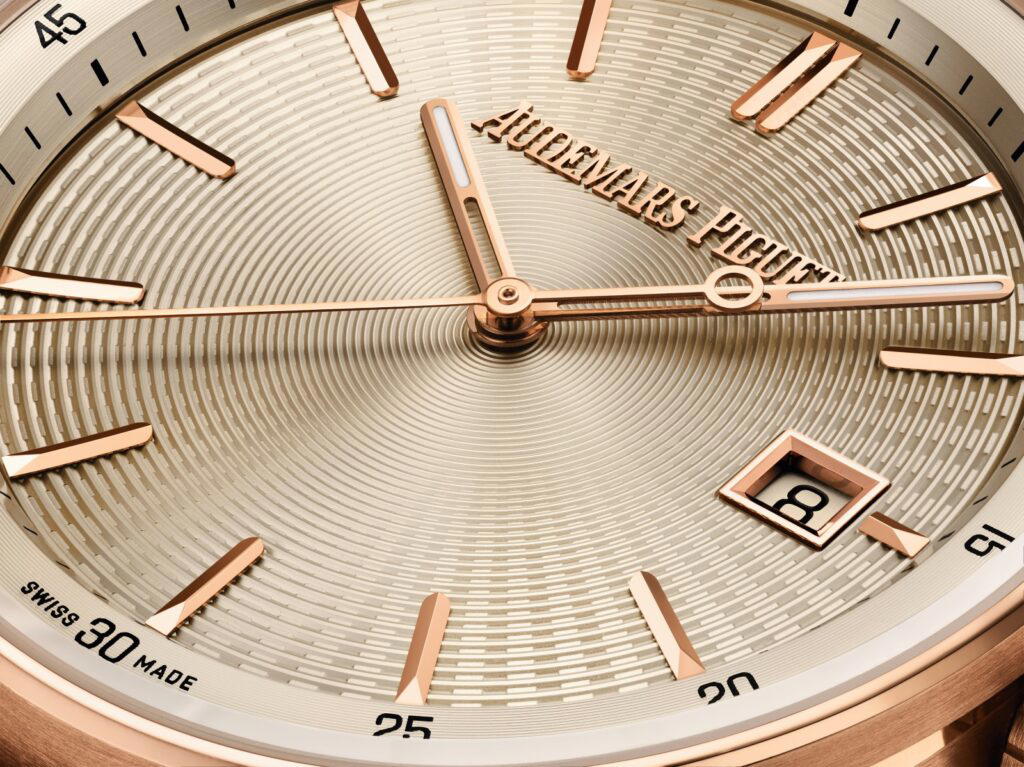 A close up of the embossed dial (Credit: Audemars Piguet)