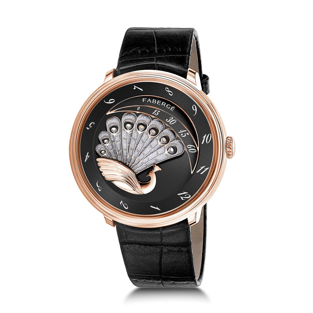 Variations of the Fabergé Compliquée Peacock, which won the GPHG Ladies’ High-Mech Watch Prize in 2015
