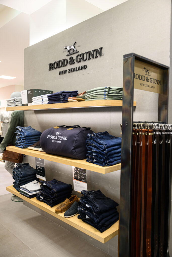 A selection of products at the Rodd & Gunn store at Takashimaya