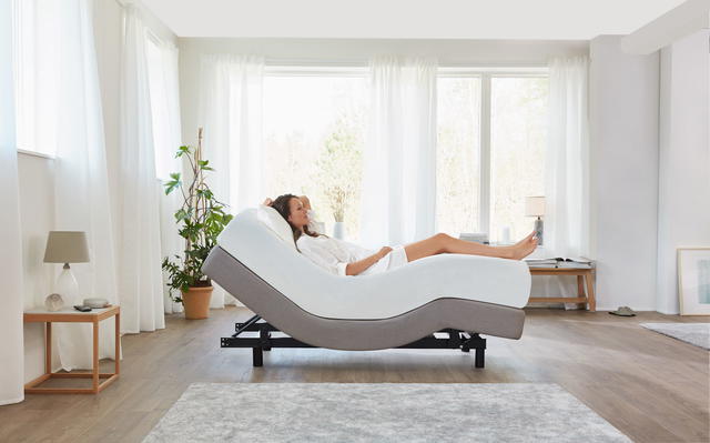 The Tempur Zero G Lifestyle Adjustable Bed Base is available in single, super single, queen, and split-king sizes. Beyond fully adjustable head and foot areas, the base also has three levels of vibration massage